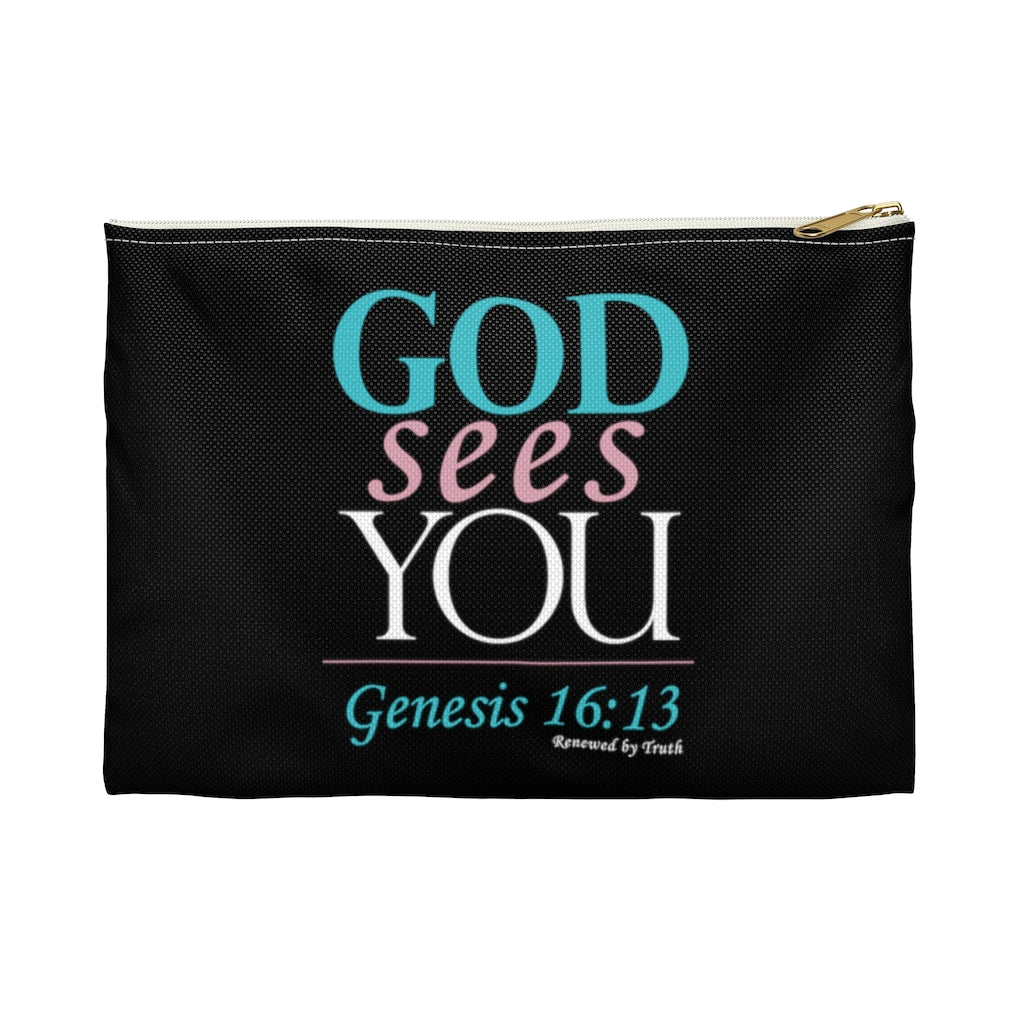 God Sees You Accessory Pouch